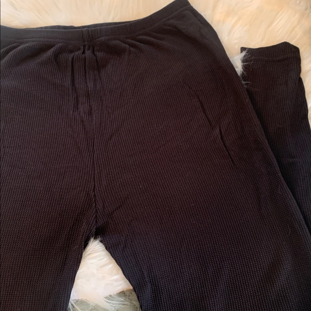 Jockey Women’s Waffle Leggings Long Underwear XL NWT
